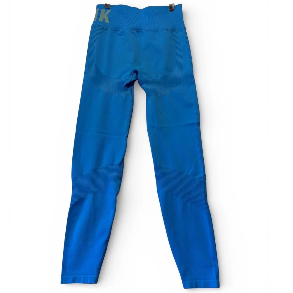 Victoria's Secret PINK Active‎ Seamless High Waist Leggings Blue Women's Small